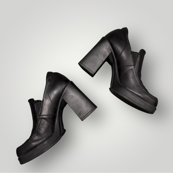 American Eagle Vintage Y2K Platform Chunky Block Heel Loafers Sz 10 - Picture 5 of 9